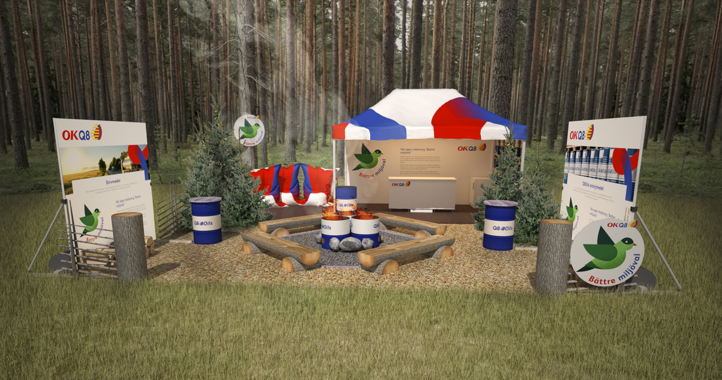 mötesplats i skogen